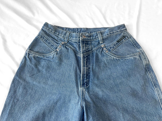 Vintage Rockies Light Wash High Rise Tapered Jeans, Sz. 32" x 36", Vintage Western Jeans