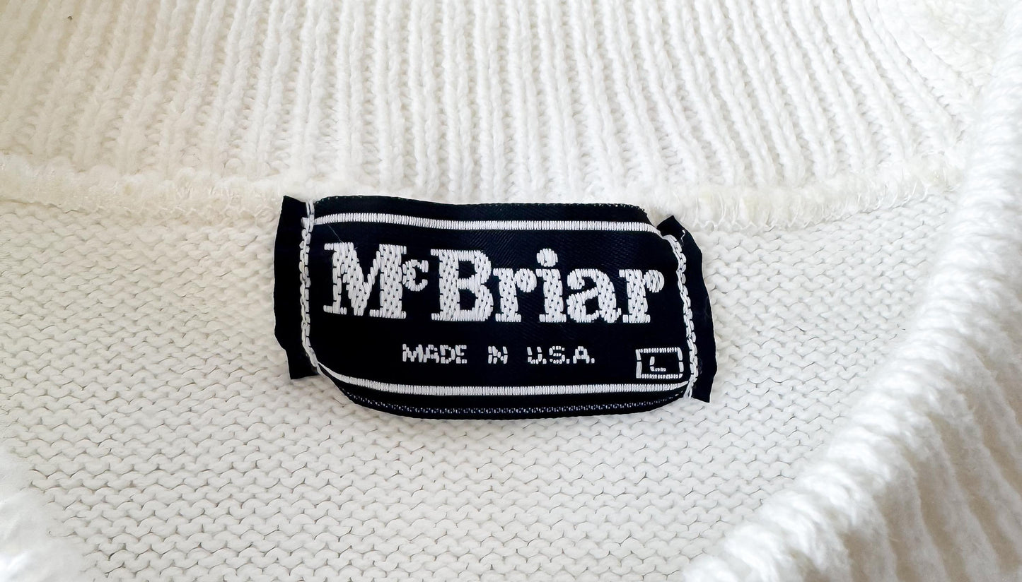 90s Pepsi PGA Golf White Embroidered Knit Crewneck Sweater, Men's Sz. L