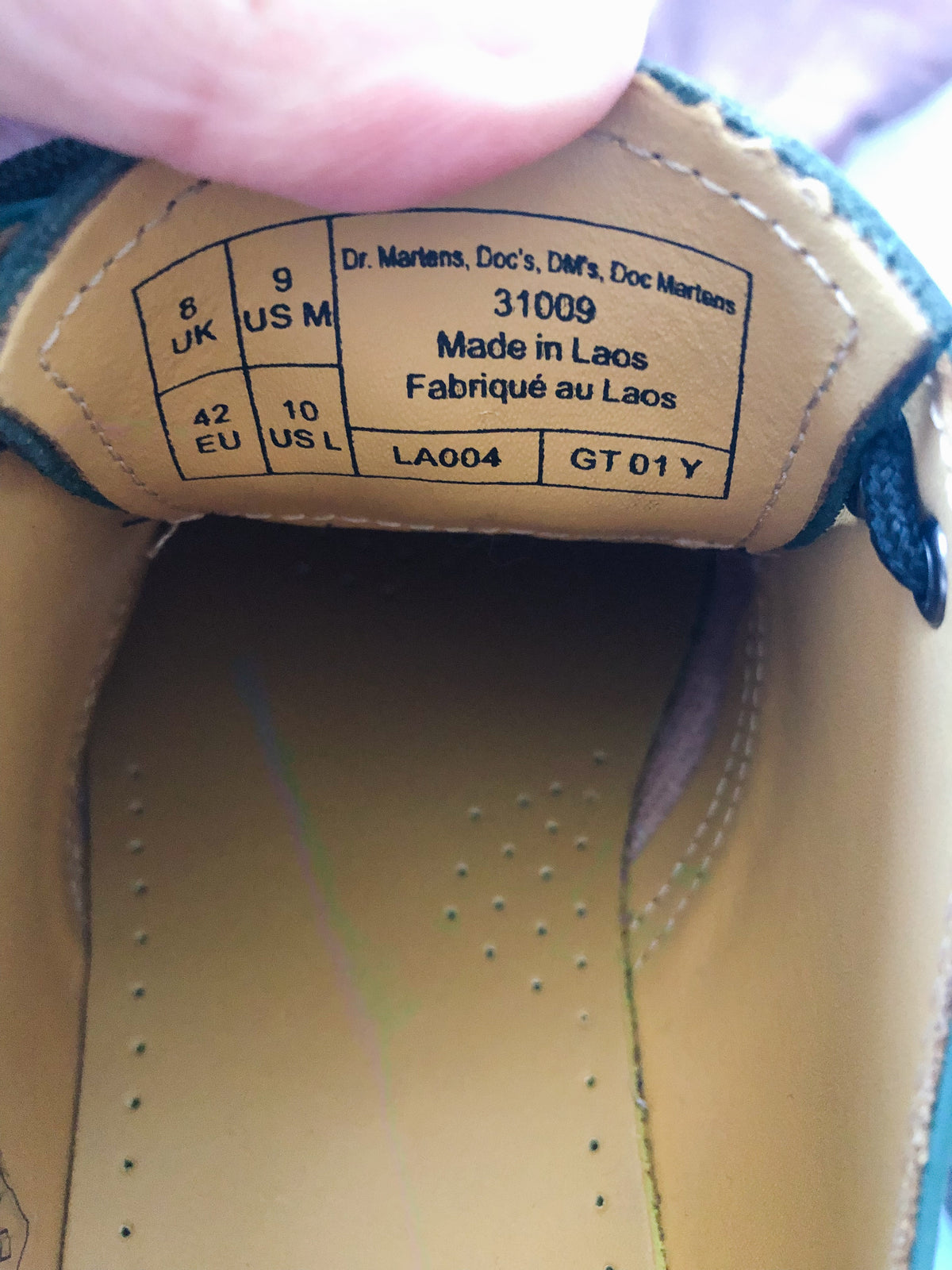 Dr. Martens Teal Green Smooth Leather Oxford Shoes, 9M / 10 L