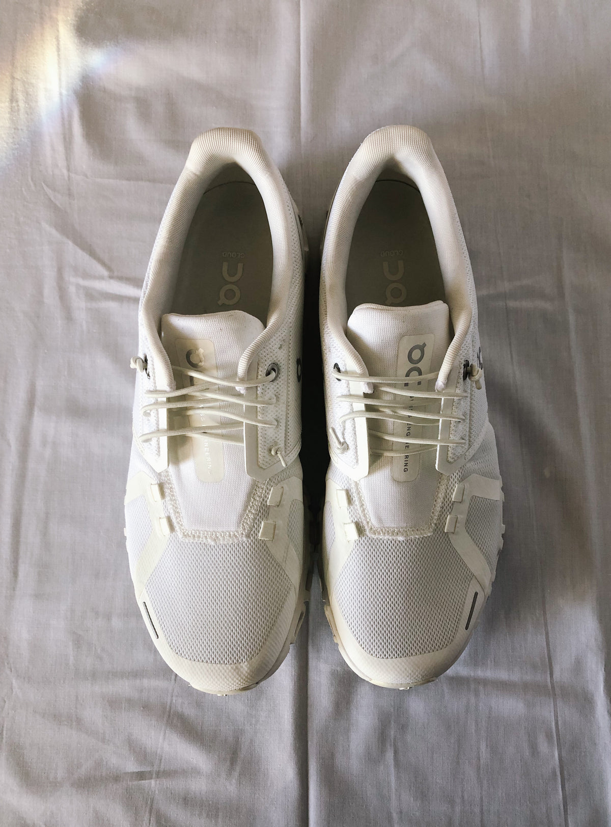 Men's On Cloud White Sneakers, Sz. 9