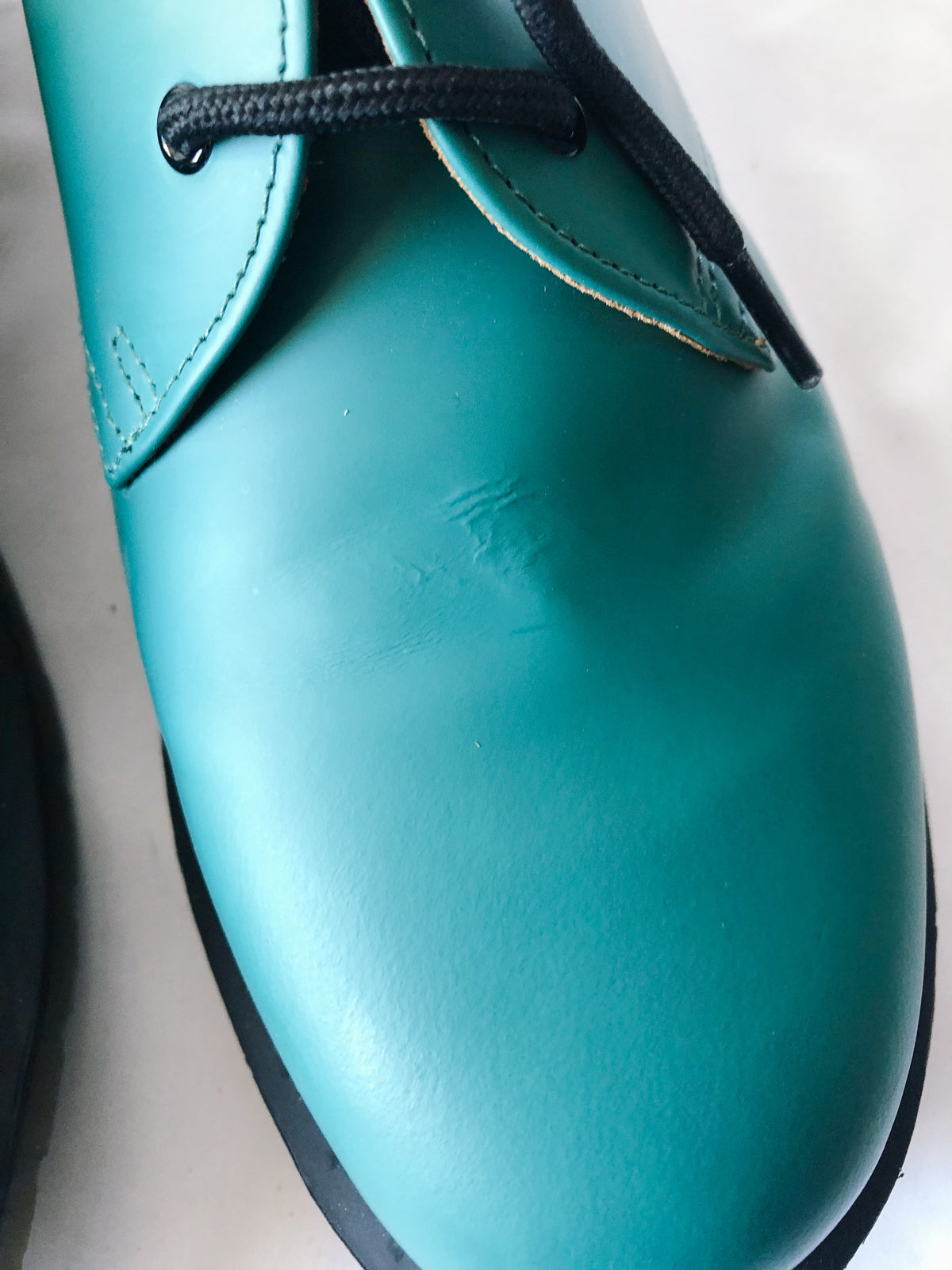 Dr. Martens Teal Green Smooth Leather Oxford Shoes, 9M / 10 L