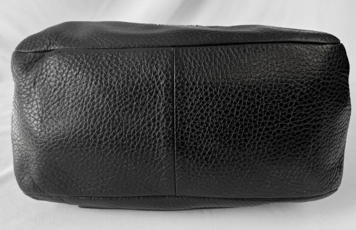 Michael Kors Black Pebbled Leather Slouchy Large Hobo Shoulder Bag