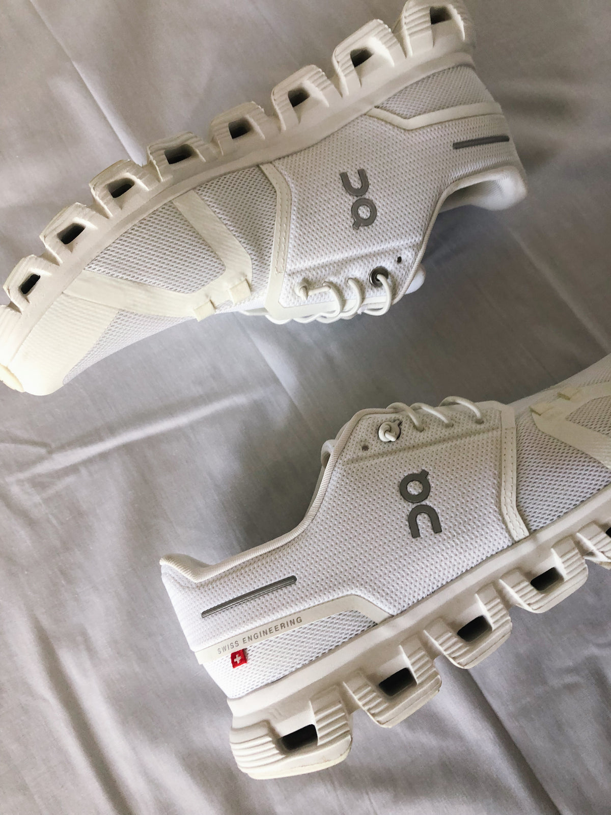 Men's On Cloud White Sneakers, Sz. 9