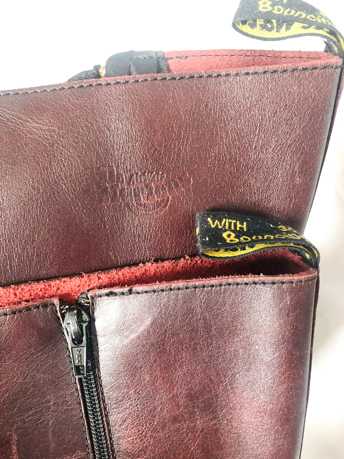 Dr. Martens Smooth Maroon  Leather 20-Eye Knee High Women's 11