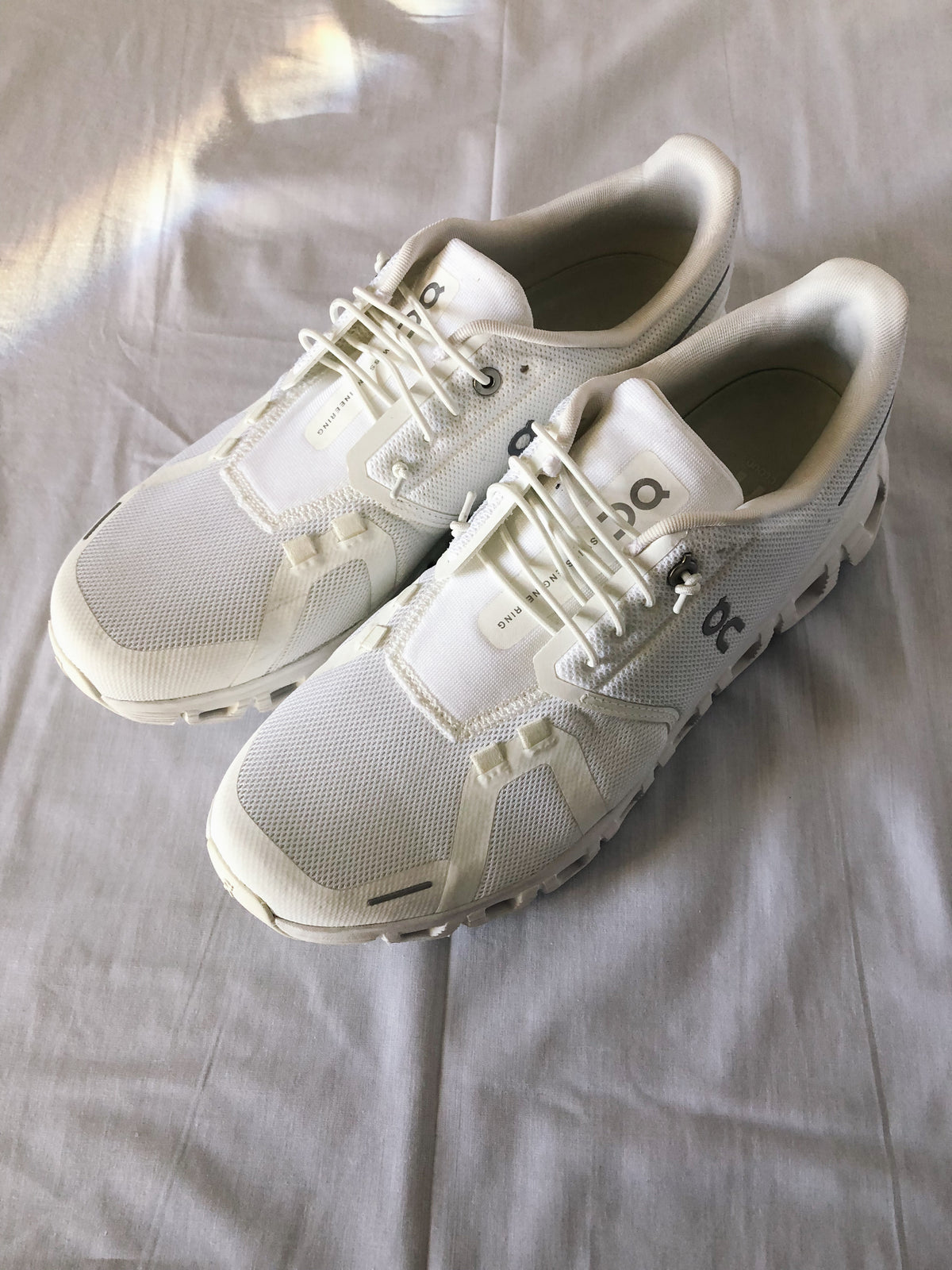 Men's On Cloud White Sneakers, Sz. 9