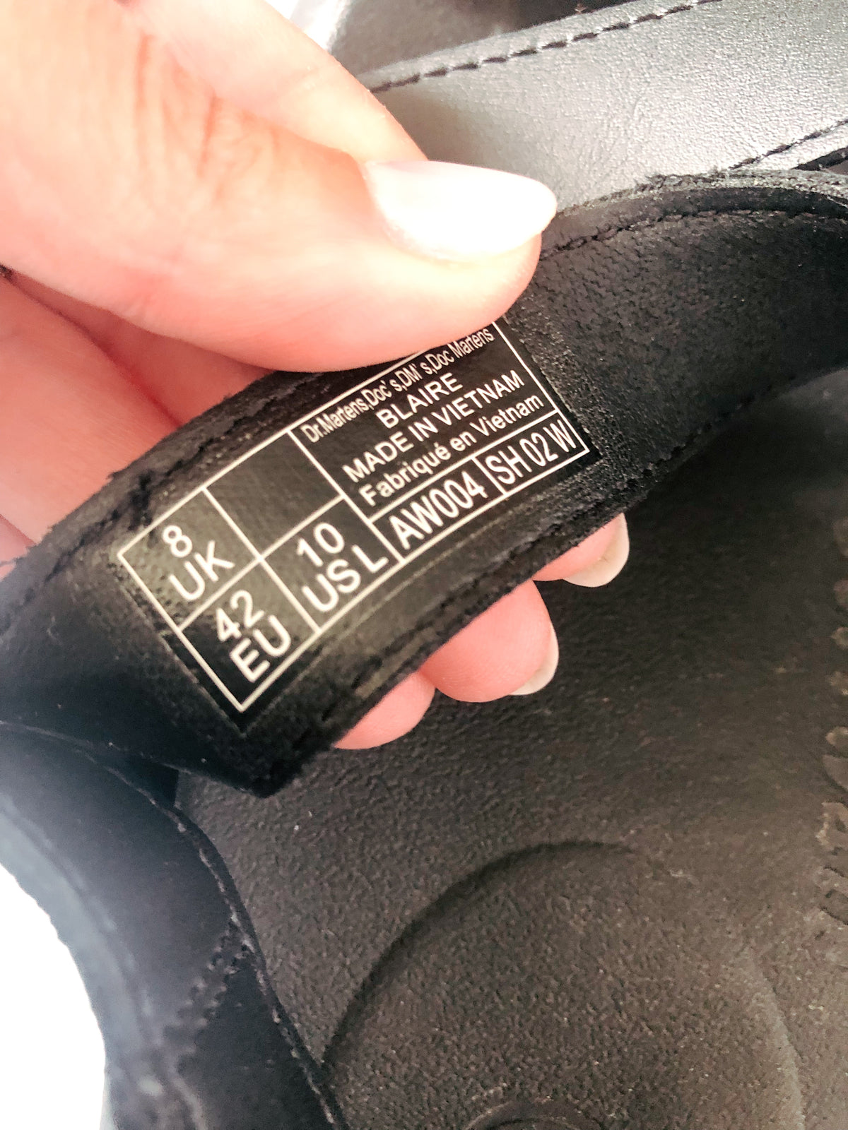 Dr. Martens Women's Blaire Hydro Leather Black Sandals