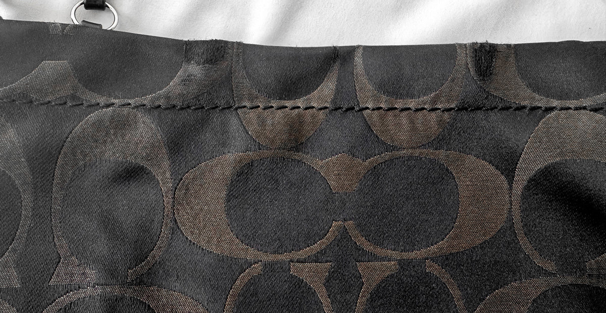 Y2K Coach Carly Signature Sateen Hobo Shoulder Bag, Style #15250