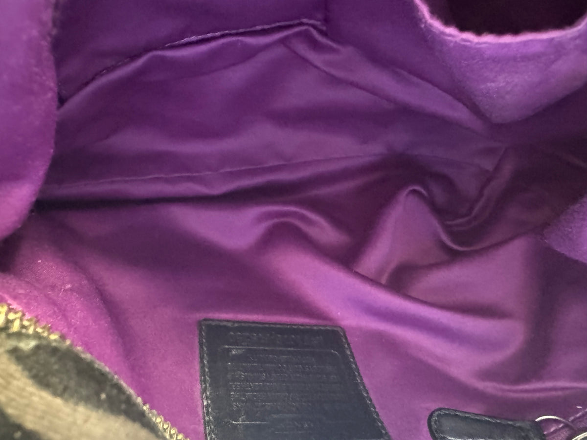 Y2K Coach Carly Signature Sateen Hobo Shoulder Bag, Style #15250