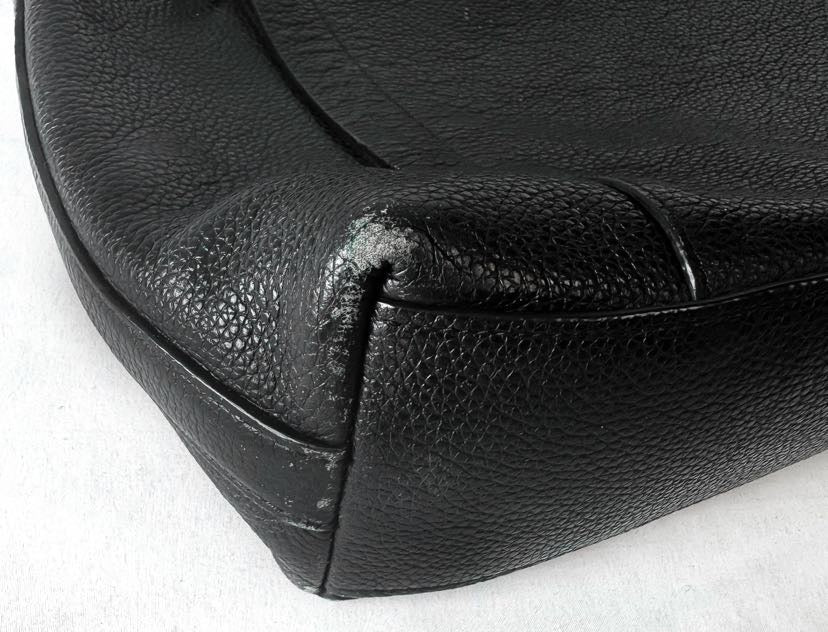 Coach Scout Black Leather Hobo Shoulder Bag, Style #34312