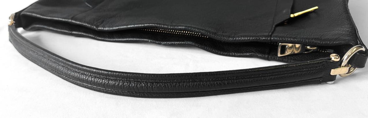 Coach Scout Black Leather Hobo Shoulder Bag, Style #34312