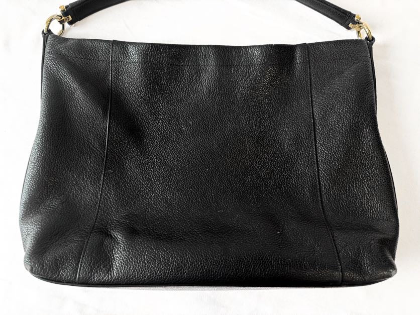 Coach Scout Black Leather Hobo Shoulder Bag, Style #34312