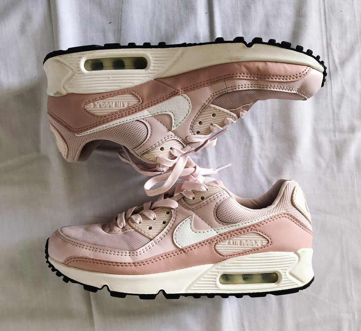 Light Pink Nike Air Max 90 Sneakers, Women's Size 8.5