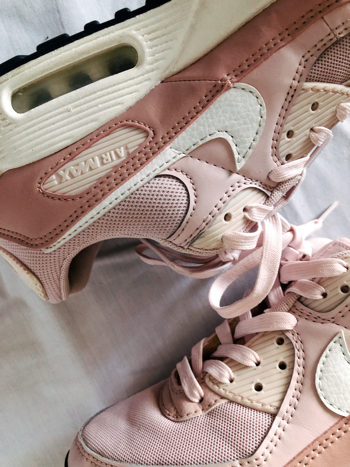 Light Pink Nike Air Max 90 Sneakers, Women's Size 8.5