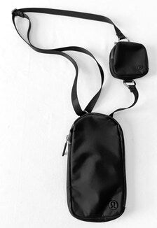 Lululemon Black Modular Phone Crossbody Bag with Removable Pouch
