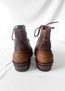 Nick's Robert Brown Handmade Leather Lace Up Boots, Men's Sz. 9.5EE