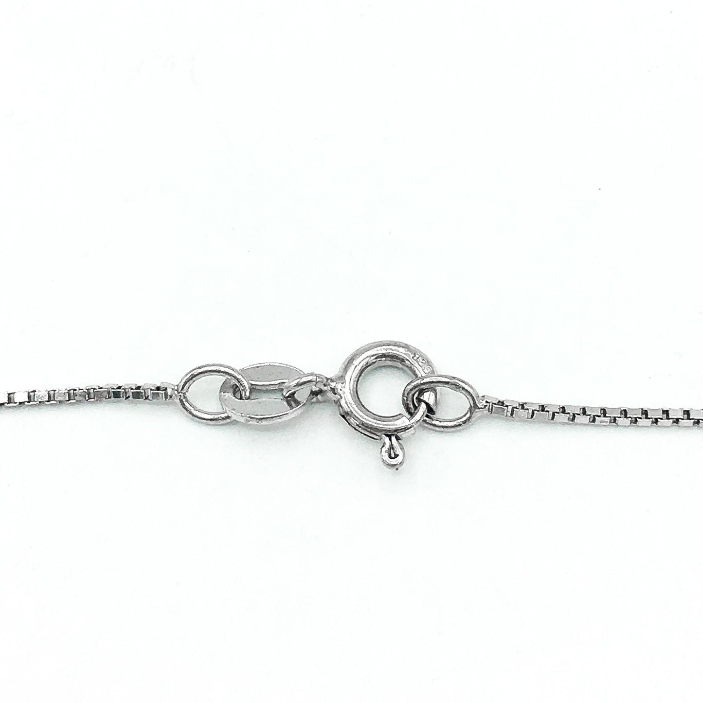 925 Genuine Diamond Heart Pendant with 925 Box Chain 18" Necklace