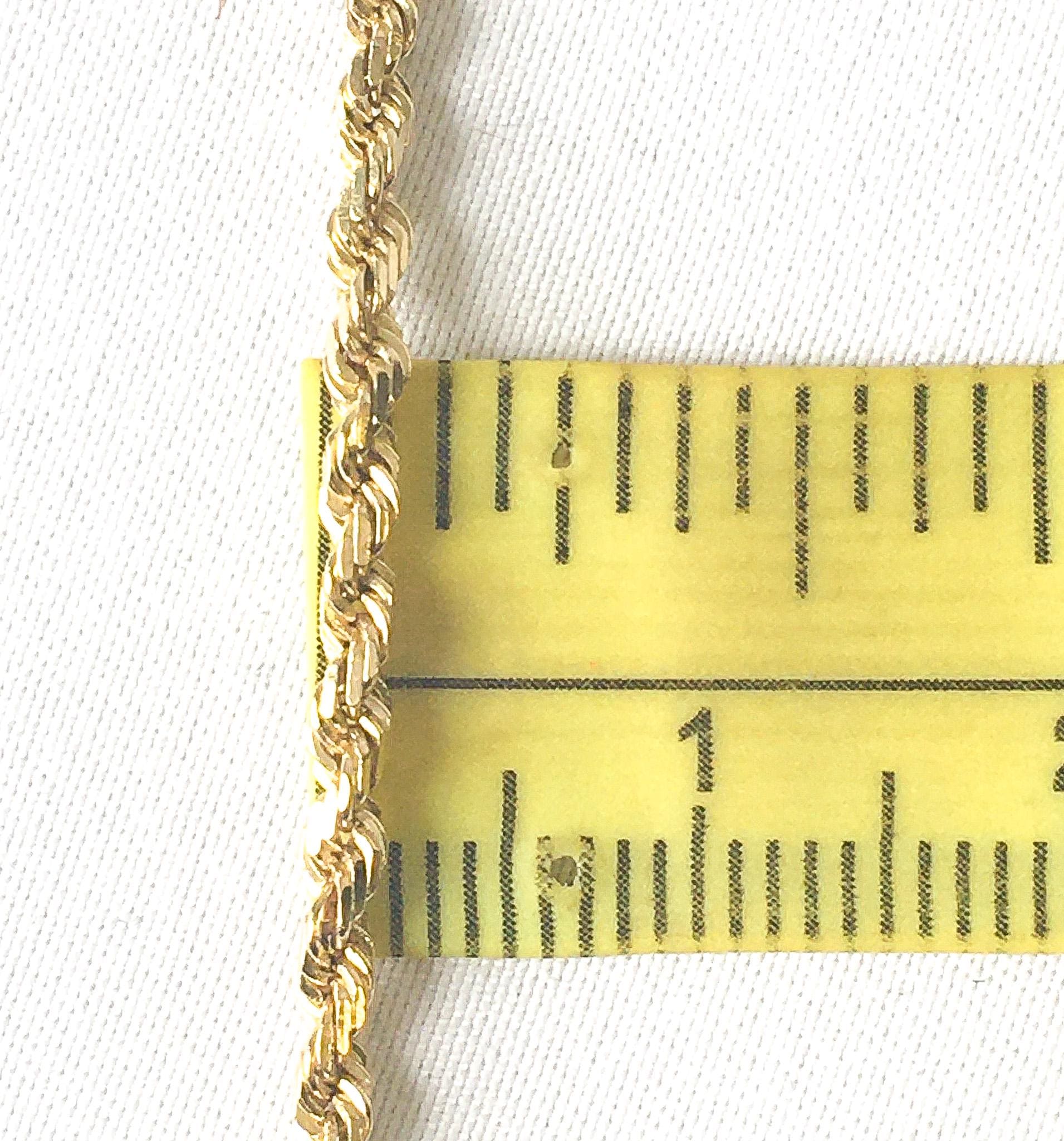 14K Michael Anthony Yellow Gold Rope Chain Necklace, 30", 3mm, 14 Grams, Elegant Classy Everyday Layering Chain Necklace