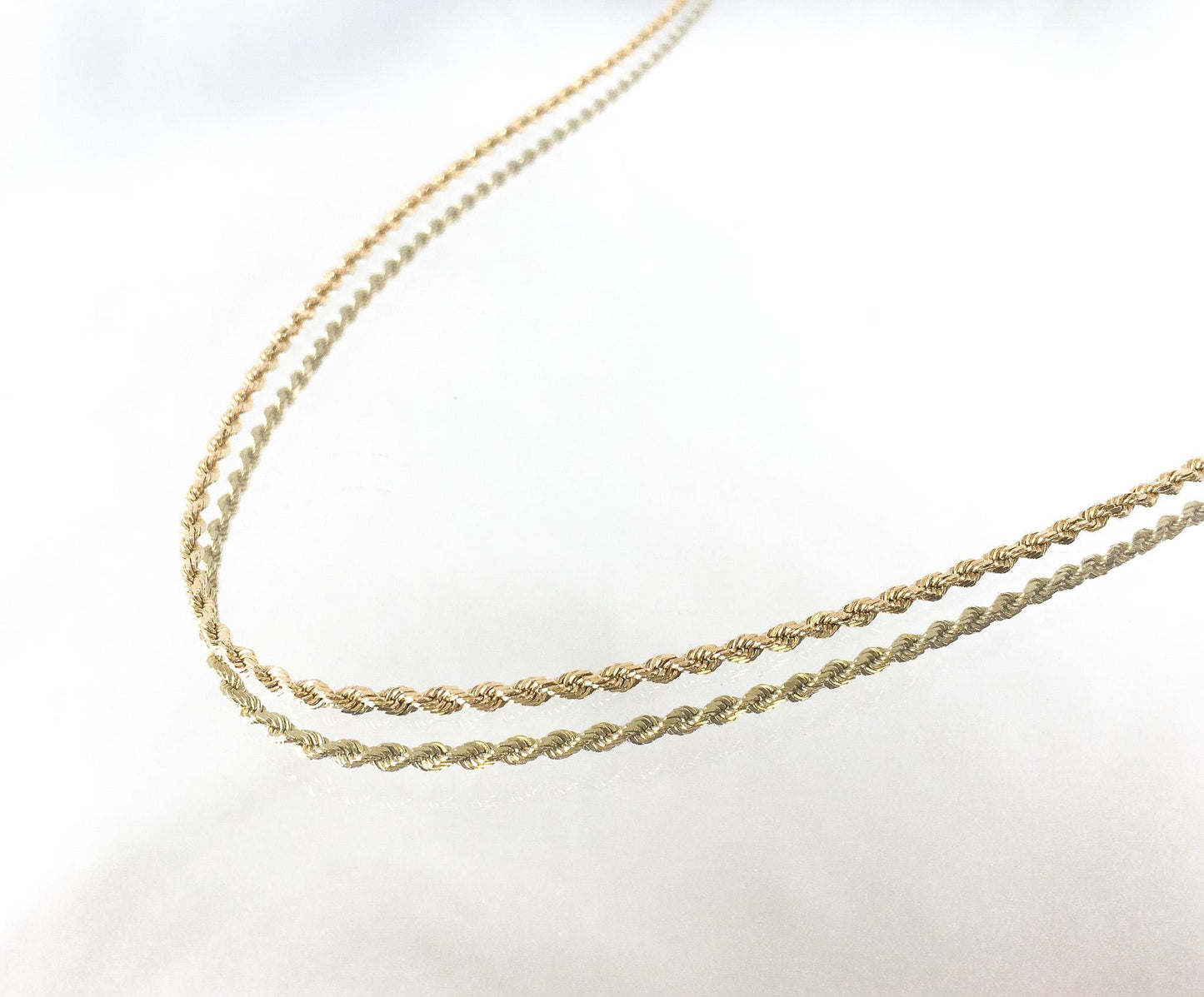 14K Michael Anthony Yellow Gold Rope Chain Necklace, 30", 3mm, 14 Grams, Elegant Classy Everyday Layering Chain Necklace