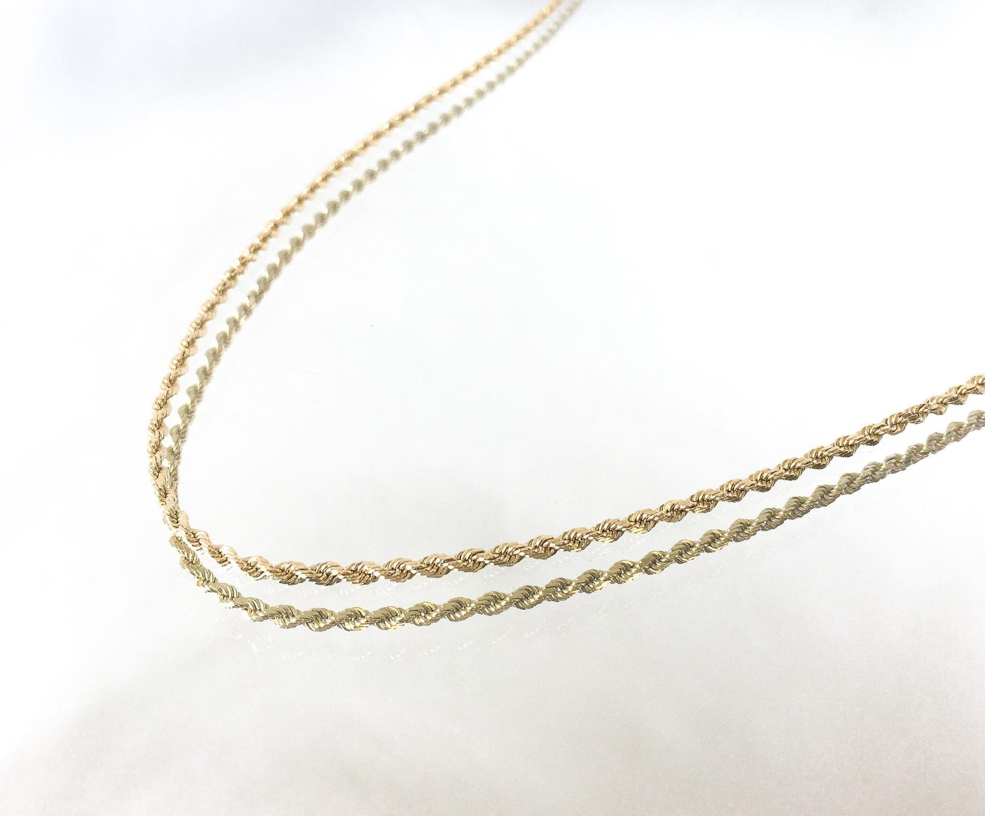 14K Michael Anthony Yellow Gold Rope Chain Necklace, 30", 3mm, 14 Grams, Elegant Classy Everyday Layering Chain Necklace