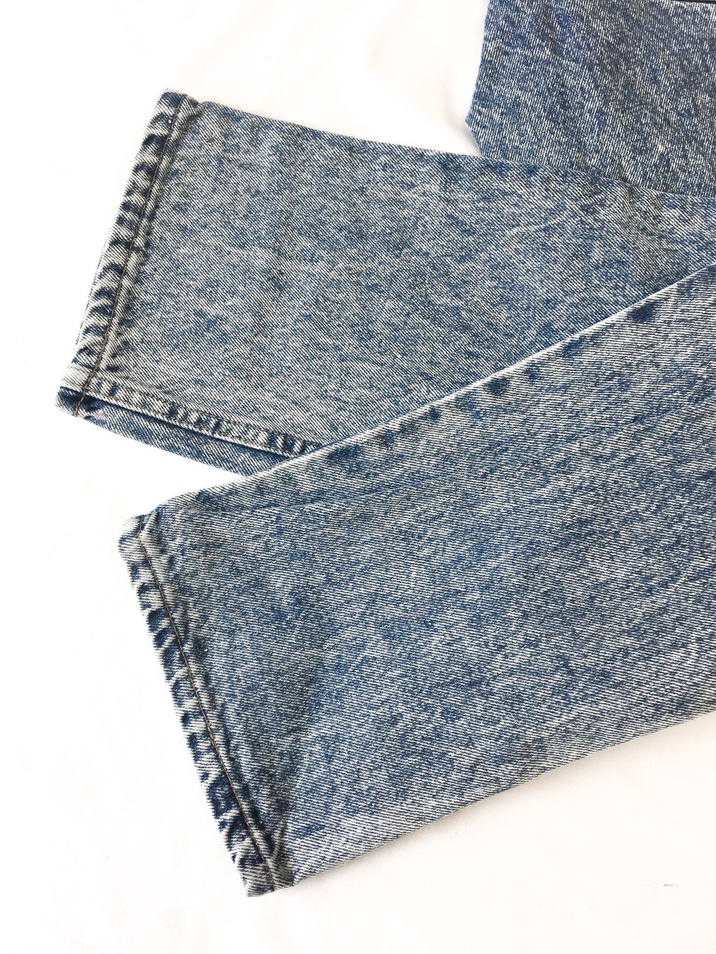 70s Levis 508 Medium Acid Washed Mid Rise Straight Tapered Leg Cropped Jeans, Sz. 28" x 24", Vintage Petite Size Jeans