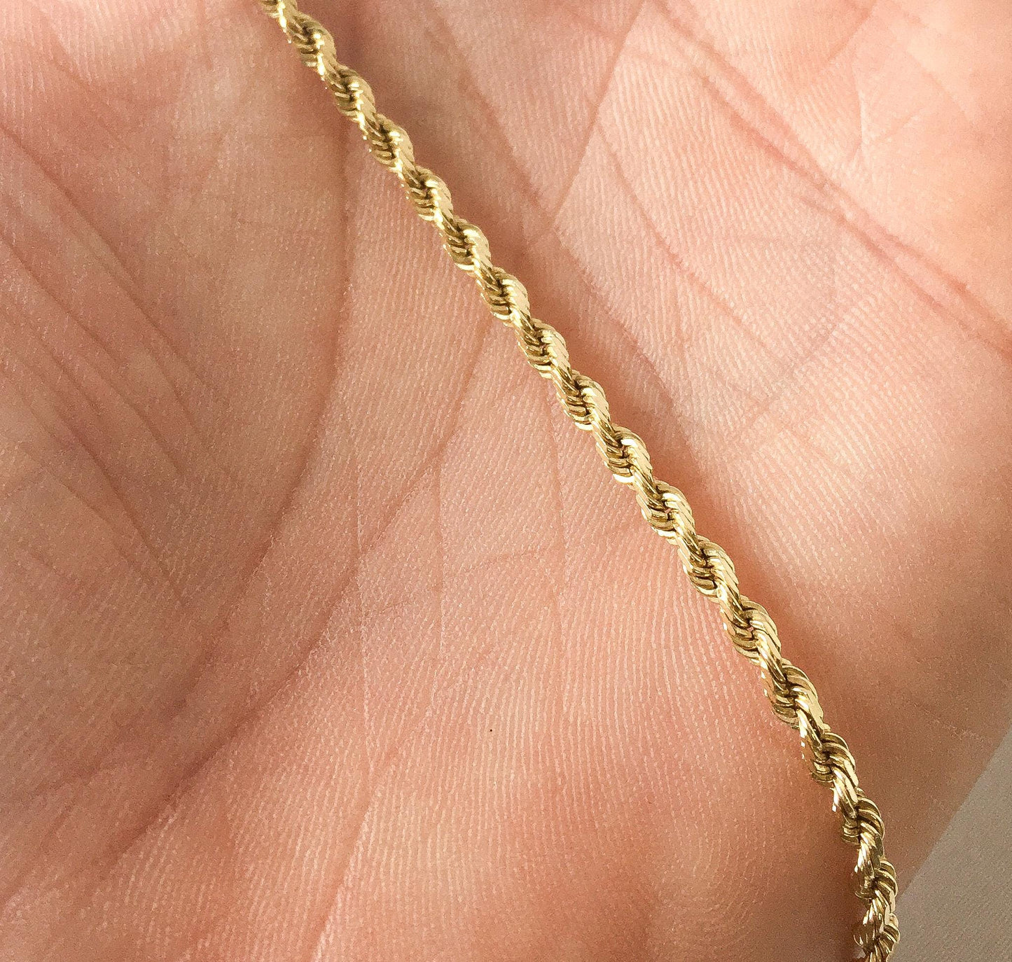 14K Michael Anthony Yellow Gold Rope Chain Necklace, 30", 3mm, 14 Grams, Elegant Classy Everyday Layering Chain Necklace