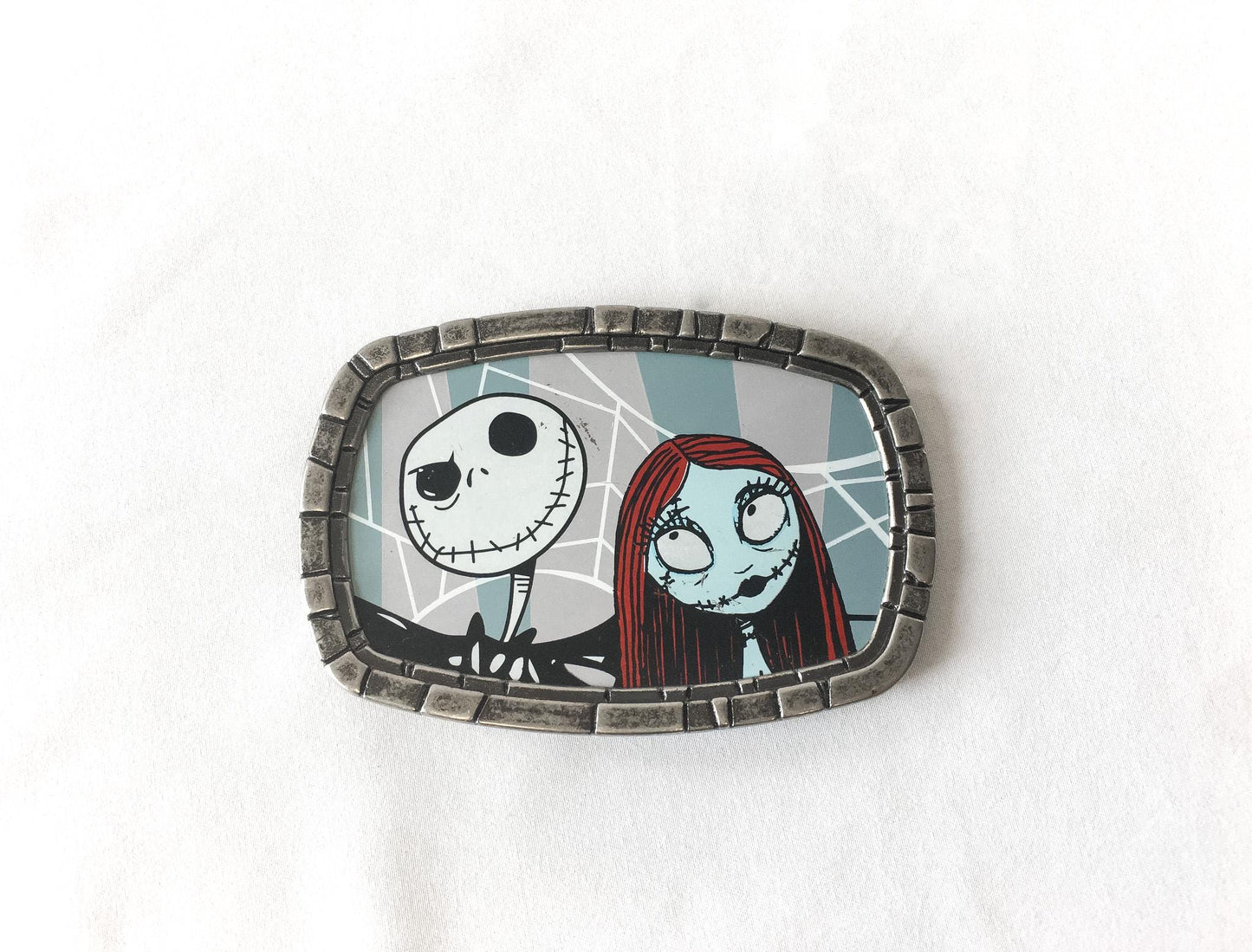 Y2K Nightmare Before Christmas Jack Skellington Sally Belt Buckle, Halloween Gothic Emo Style Accessories