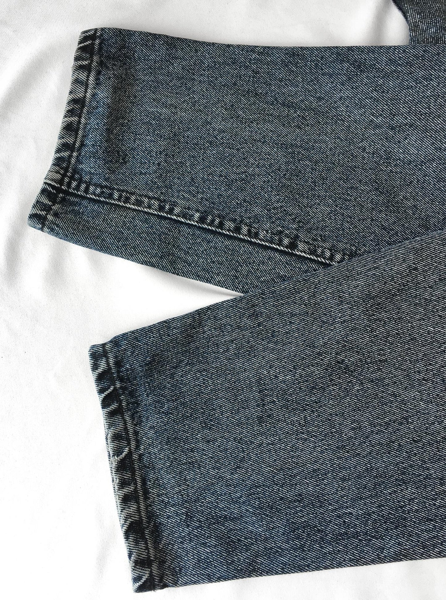 Vintage Lee Acid Dark Wash Straight Leg Tapered Denim Jeans, 29" x 32"