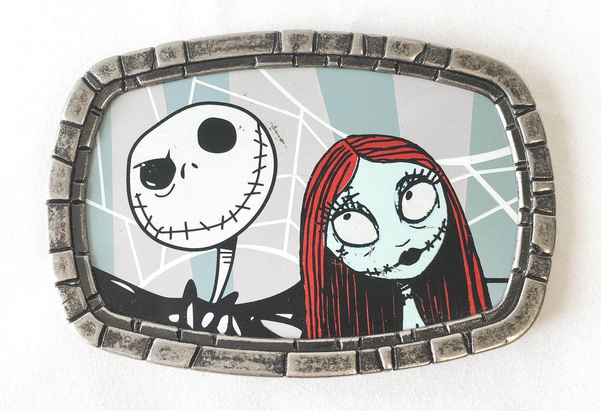 Y2K Nightmare Before Christmas Jack Skellington Sally Belt Buckle, Halloween Gothic Emo Style Accessories
