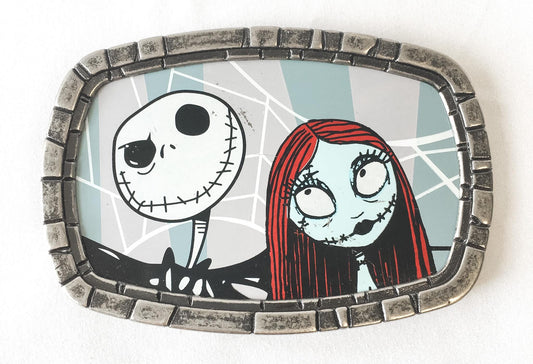 Y2K Nightmare Before Christmas Jack Skellington Sally Belt Buckle, Halloween Gothic Emo Style Accessories