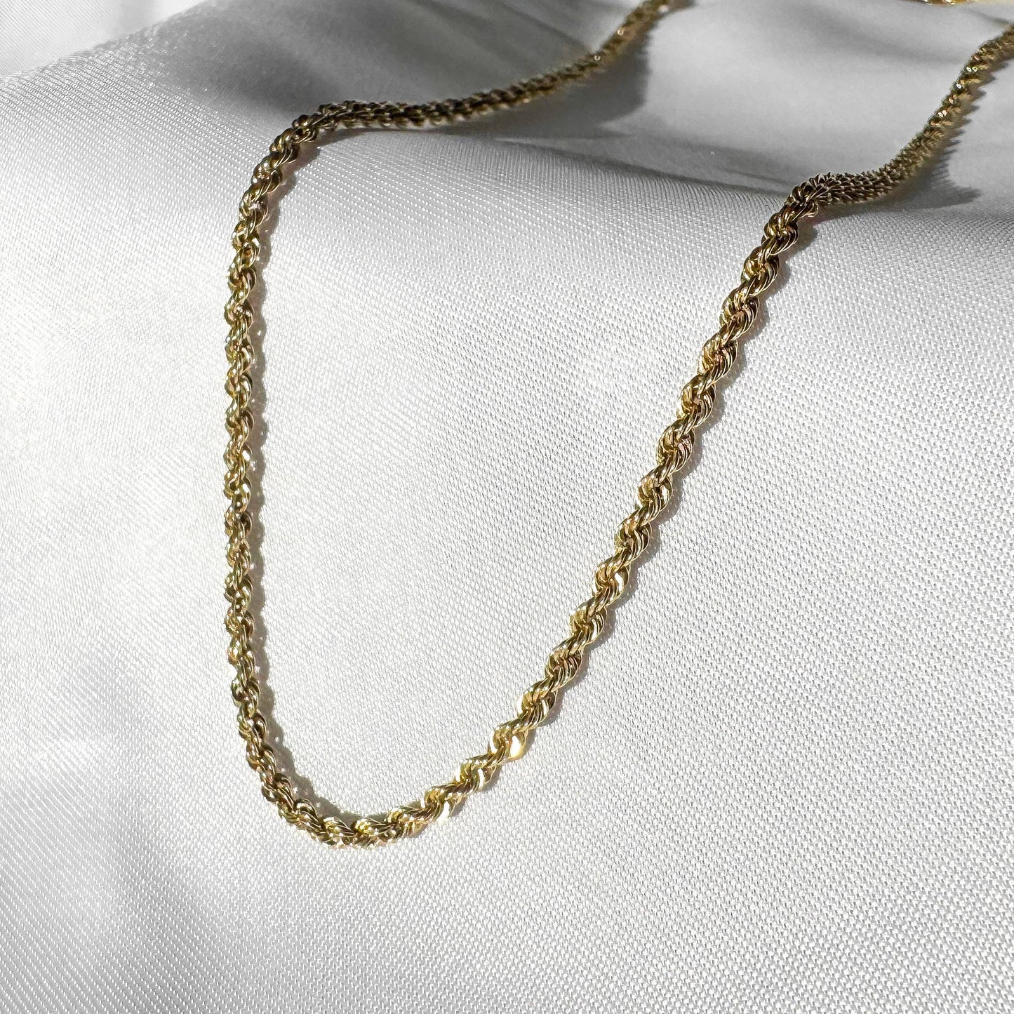 Vintage 14K Yellow Gold Chain, Roughly 20", Roughly 2mm, Simple Everyday Minimalist Unisex Chain Necklace