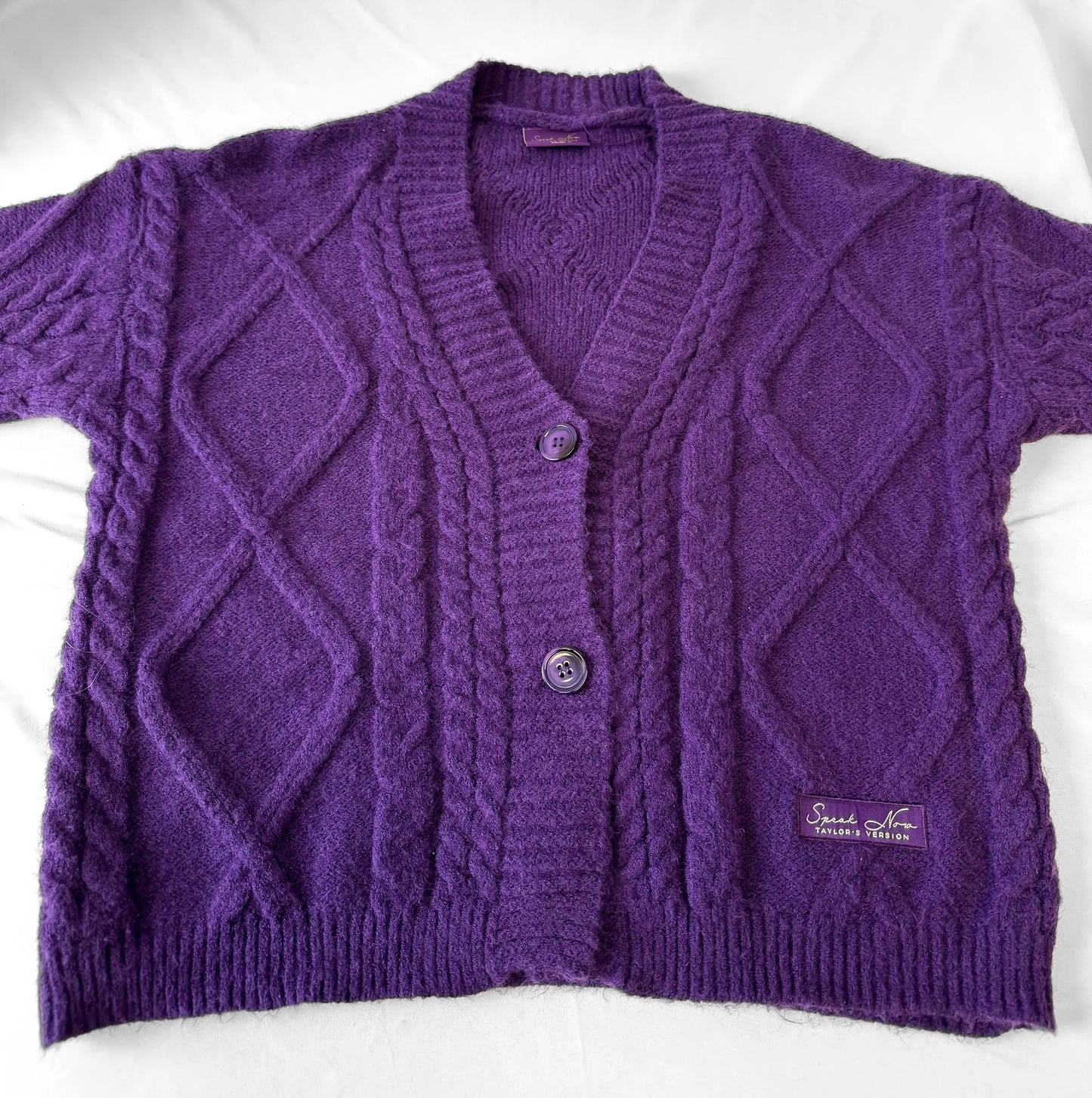 Taylor Swift Speak Now Taylor's Version Purple Cardigan, Sz. XS/S