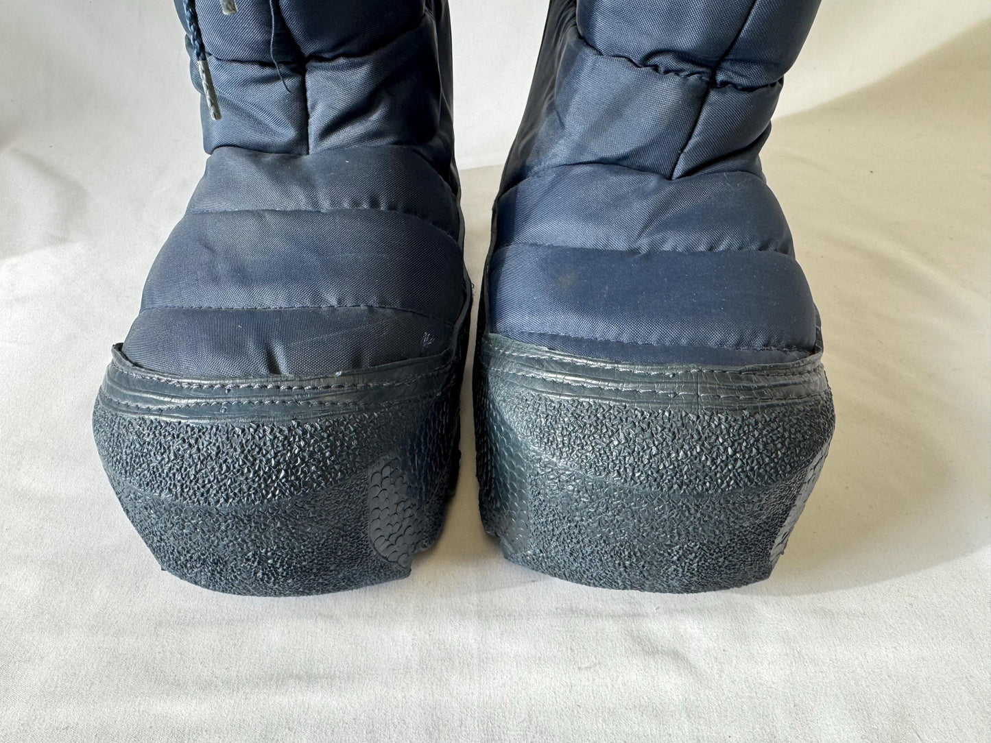Vintage Navy Blue Moon Boots Platform Snow Ski Boots, Approx. Men's Sz. 10