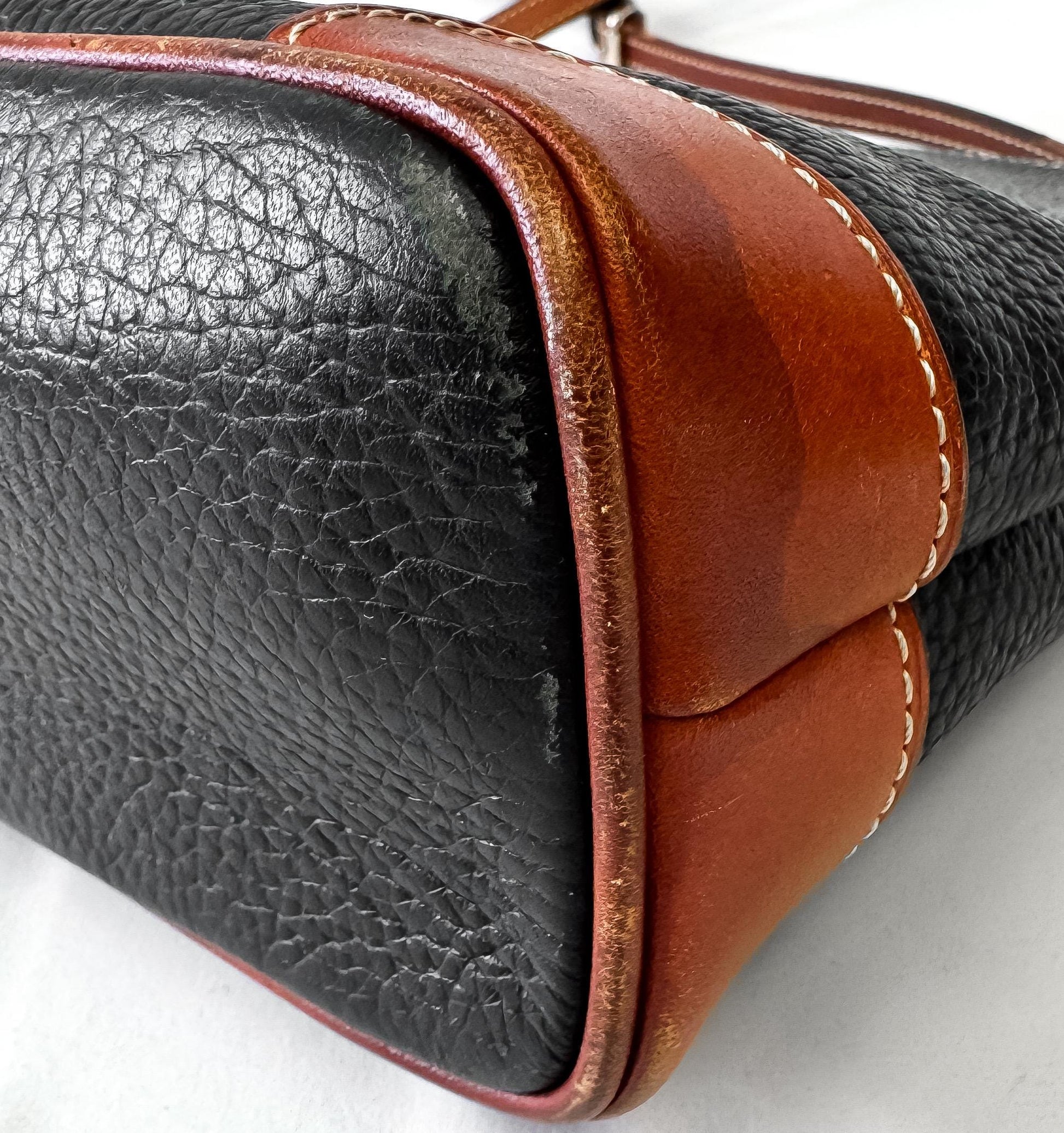 Dooney and Bourke Black Pebbled Leather Crossbody Bag