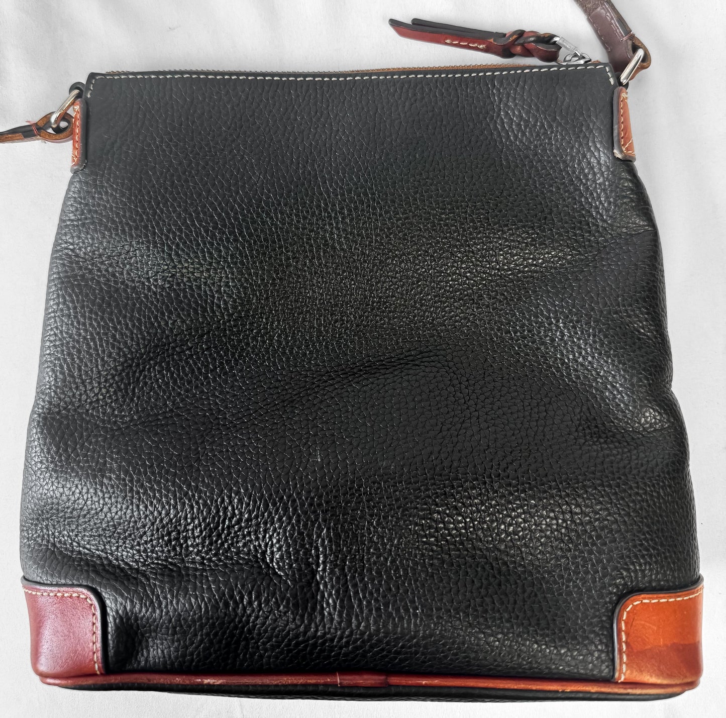 Dooney and Bourke Black Pebbled Leather Crossbody Bag