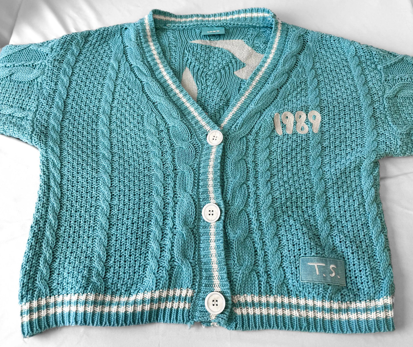 Taylor Swift 1989 Taylor's Version Teal Cardigan, Sz. XS/S
