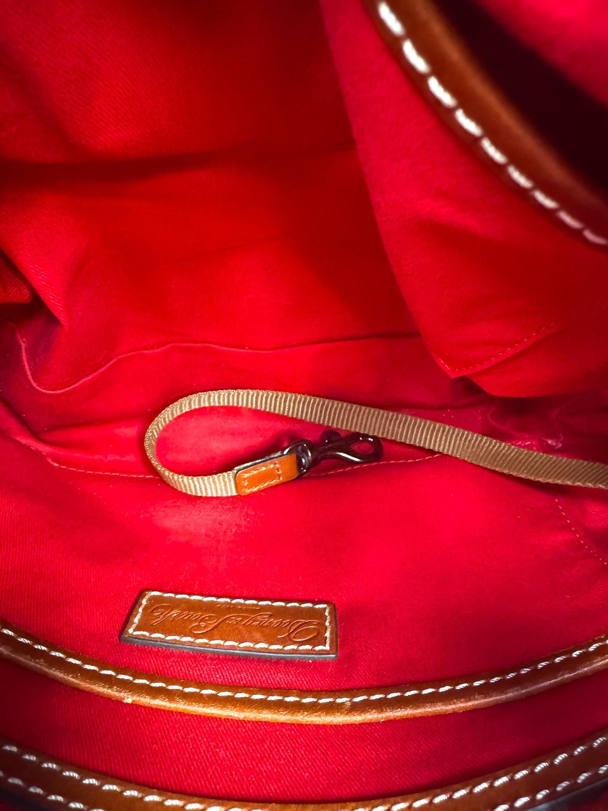 Dooney and Bourke Piper Yellow Pebbled Leather Crossbody Bag