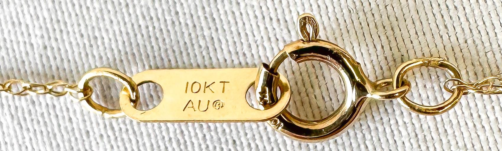 10K Yellow Gold Garnet Diamond Cross 18" Pendant Necklace, Unique Elegant Simple Everyday Necklace