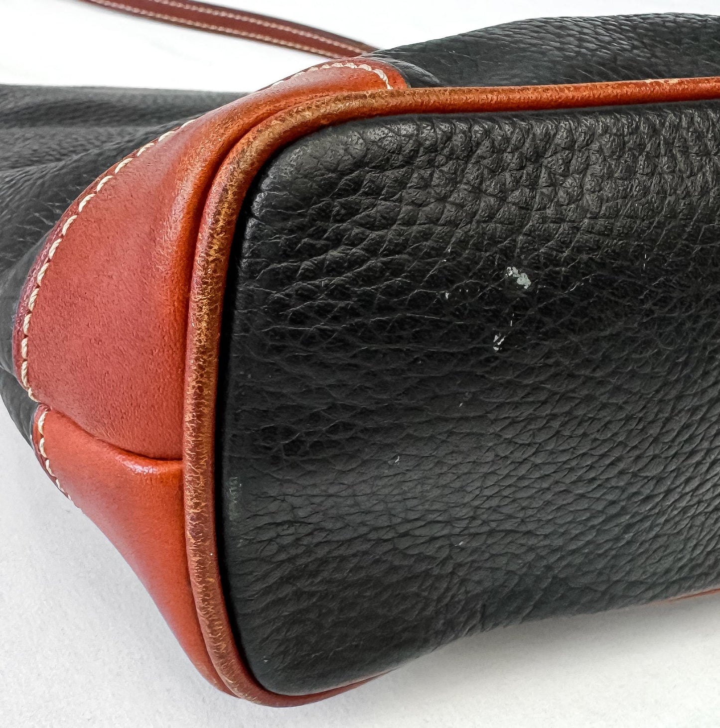 Dooney and Bourke Black Pebbled Leather Crossbody Bag