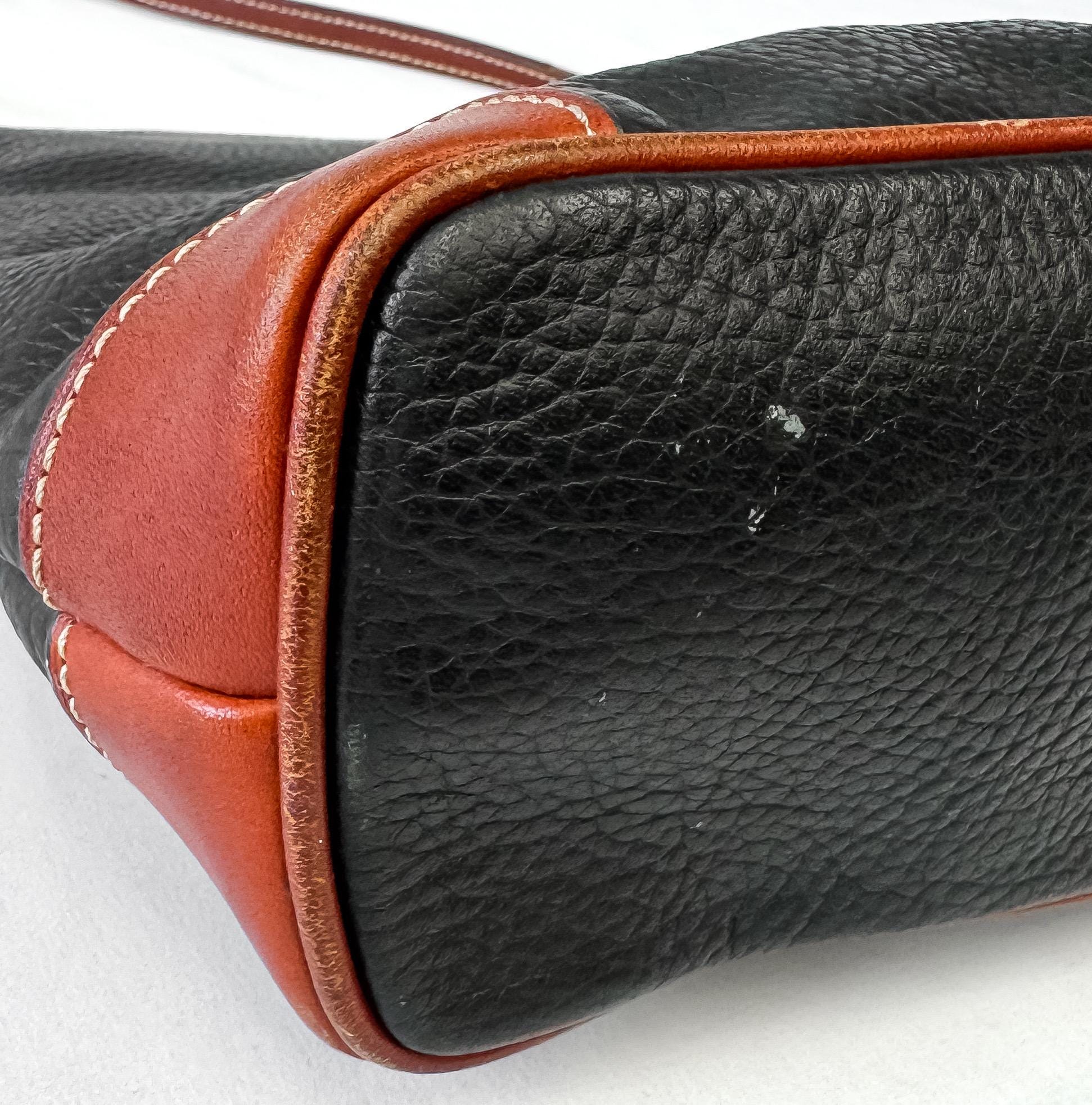 Dooney and Bourke Black Pebbled Leather Crossbody Bag
