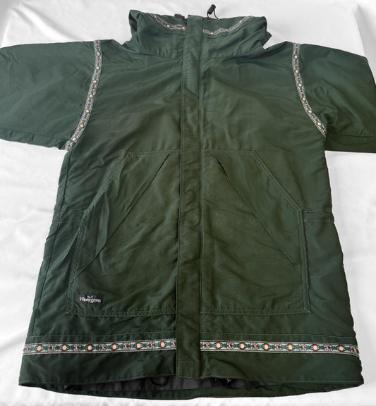 Wintergreen Expedition Anorak Shell Dark Green Western Accent Lightweight Unisex Jacket, Approx. Men's Sz. M/L