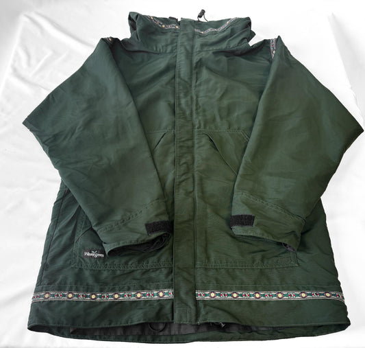 Wintergreen Expedition Anorak Shell Dark Green Western Accent Lightweight Unisex Jacket, Approx. Men's Sz. M/L