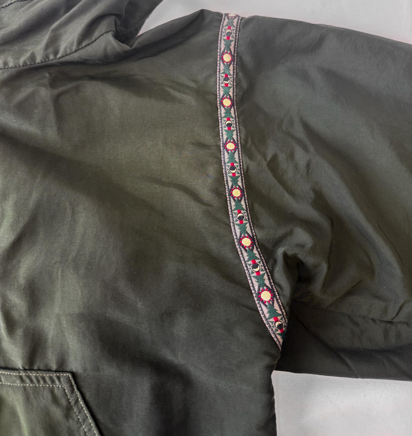 Wintergreen Expedition Anorak Shell Dark Green Western Accent Lightweight Unisex Jacket, Approx. Men's Sz. M/L
