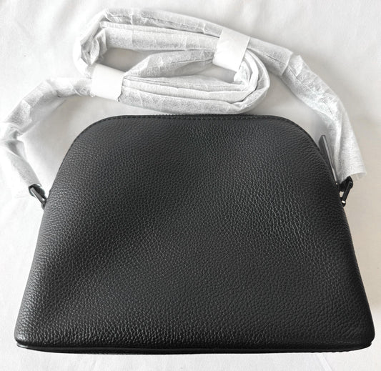 NWT Michael Kors Black Adele Leather Stud Dome Crossbody Bag