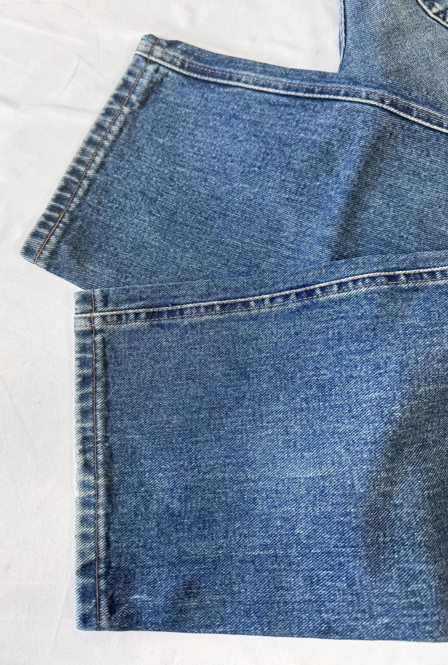 Vintage Marithe Francois Girbaud Medium Wash High Rise Baggy Straight Leg Jeans, 30" x 31"