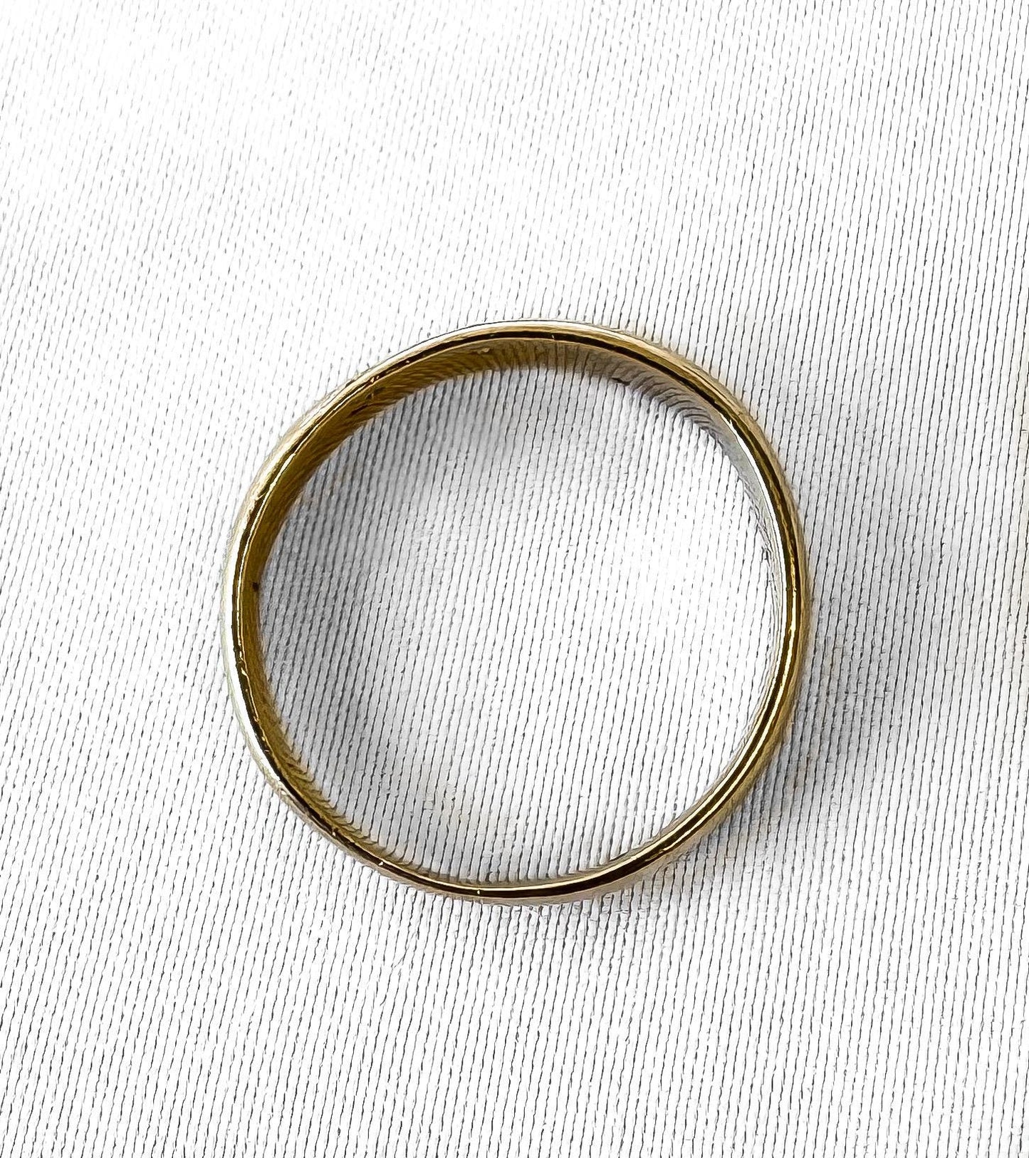 Vintage 10K Yellow Gold Diamond Wave Band Ring, Sz. 6, Simple Everyday Stackable Ring