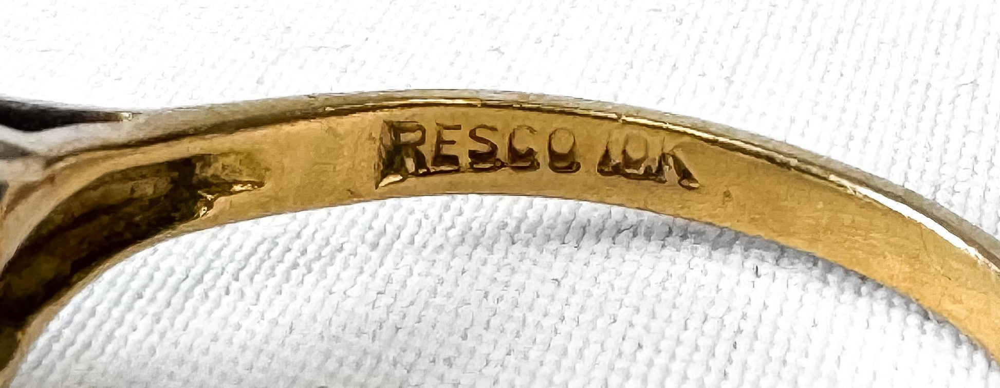 Vintage 10K Yellow Gold Yellow Sapphire Solitaire Ring, Sz. 5.75