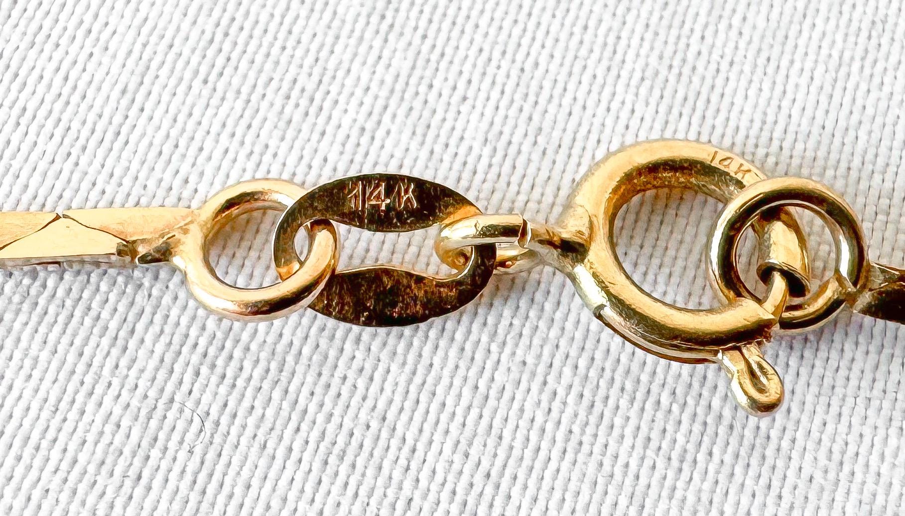 14K Yellow Gold Flat Cobra Link Chain Necklace, Roughly 19", Roughly 1.5mm Width, Simple Elegant Minimalist Chain Necklace