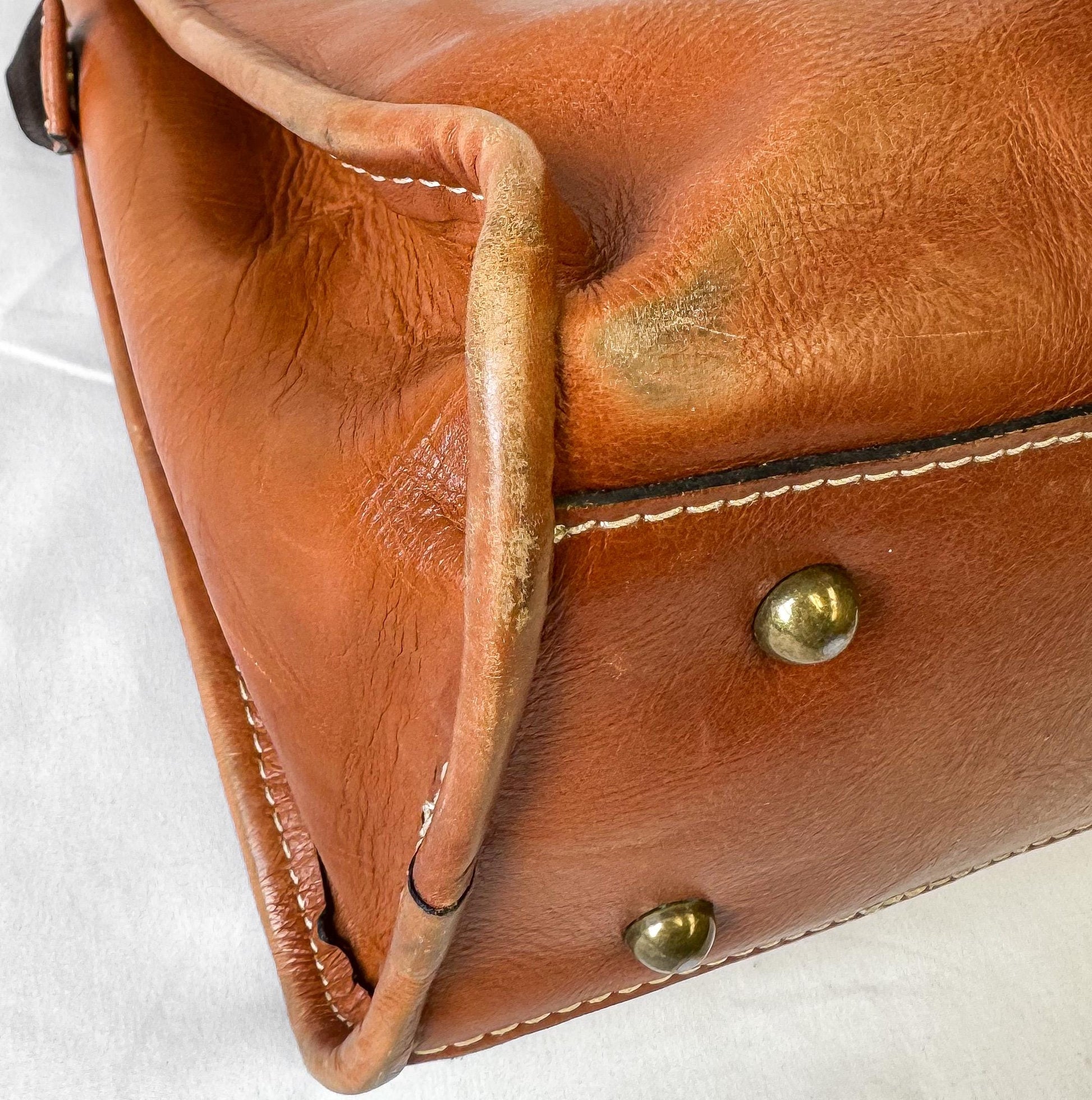 Vintage Style Patricia Nash Paris Brown Floral Tooled Leather Satchel Shoulder Bag, Western Boho Style Handbag