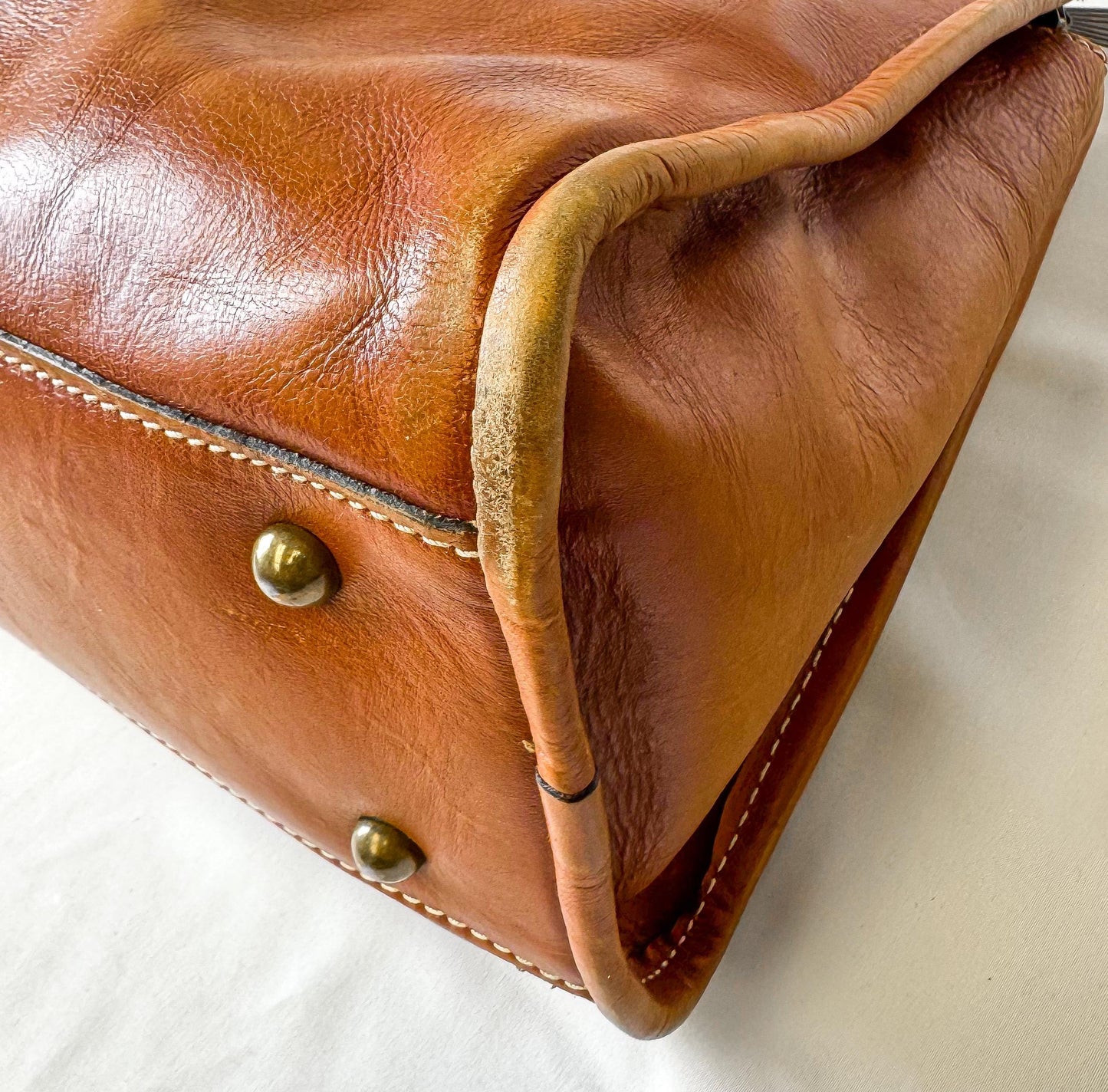 Vintage Style Patricia Nash Paris Brown Floral Tooled Leather Satchel Shoulder Bag, Western Boho Style Handbag