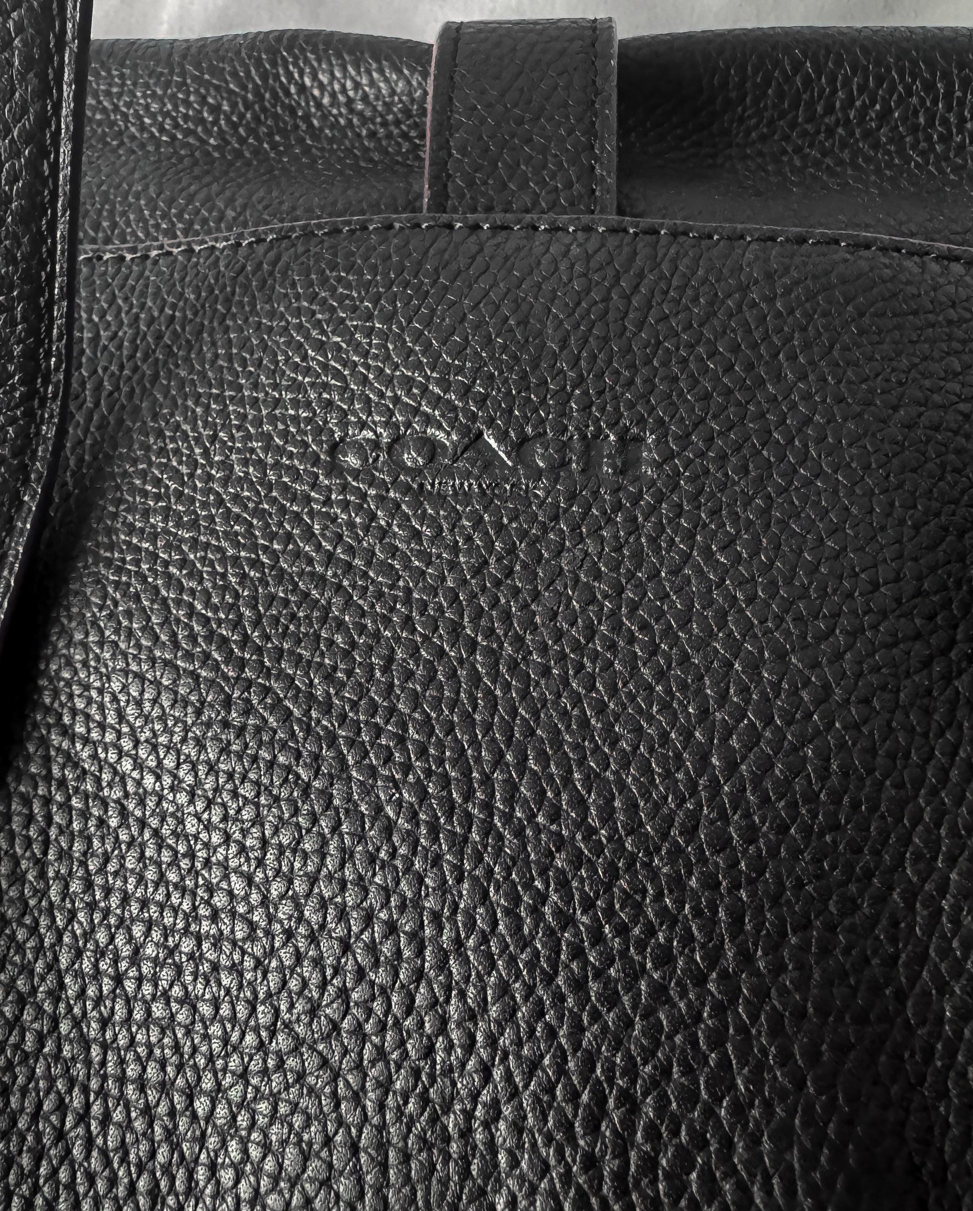 Modern Coach Black Metropolitan Portfolio Leather Tote Briefcase, Style 40532